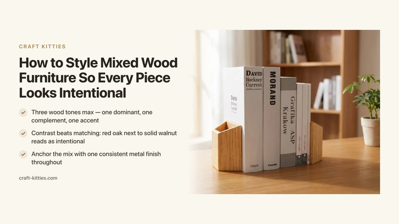 How to Style Mixed Wood Furniture So Every Piece Looks Intentional — Craft Kitties