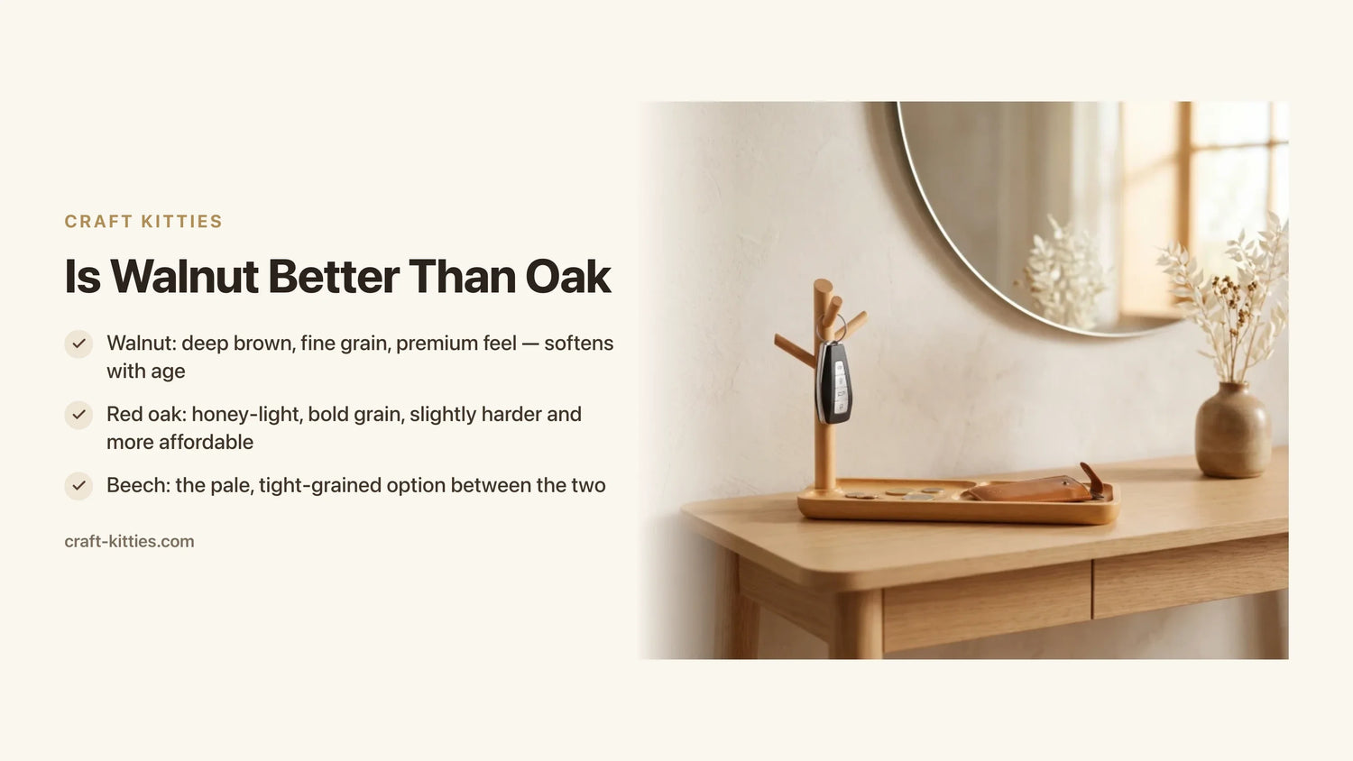 Is Walnut Better Than Oak? A Practical Guide for Home Goods Shoppers — Craft Kitties