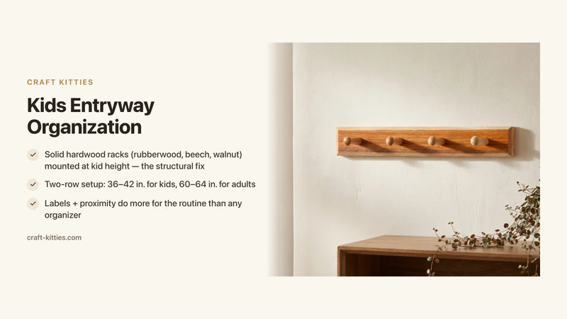 Kids Entryway Organization: Hooks, Cubbies, and Daily Routines — Craft Kitties