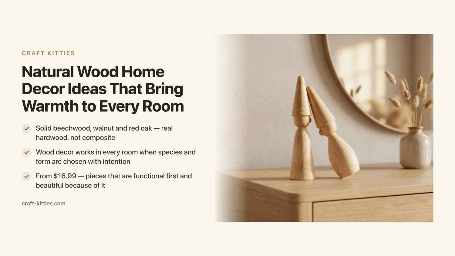 Natural Wood Home Decor Ideas That Bring Warmth to Every Room — Craft Kitties