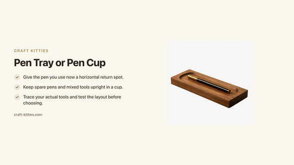 Pen Tray or Pen Cup: Choose for Your Everyday Tools — Craft Kitties