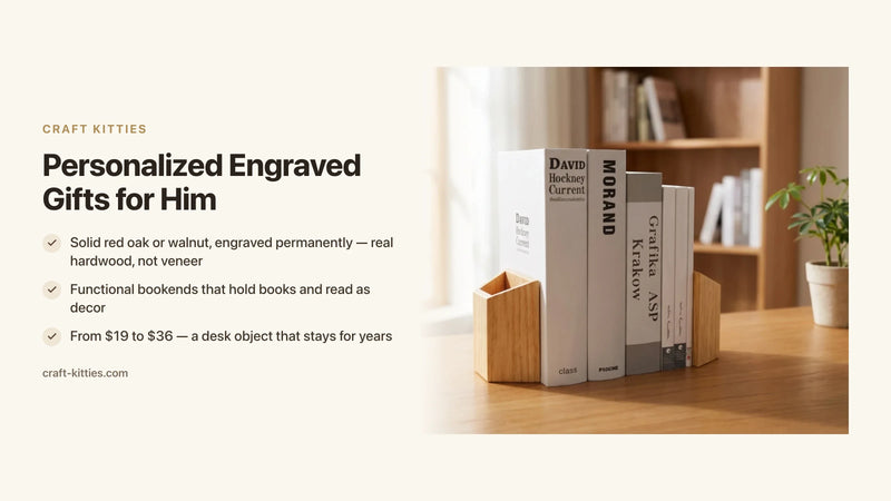Personalized Engraved Gifts for Him: How to Make Wood Feel Personal — Craft Kitties