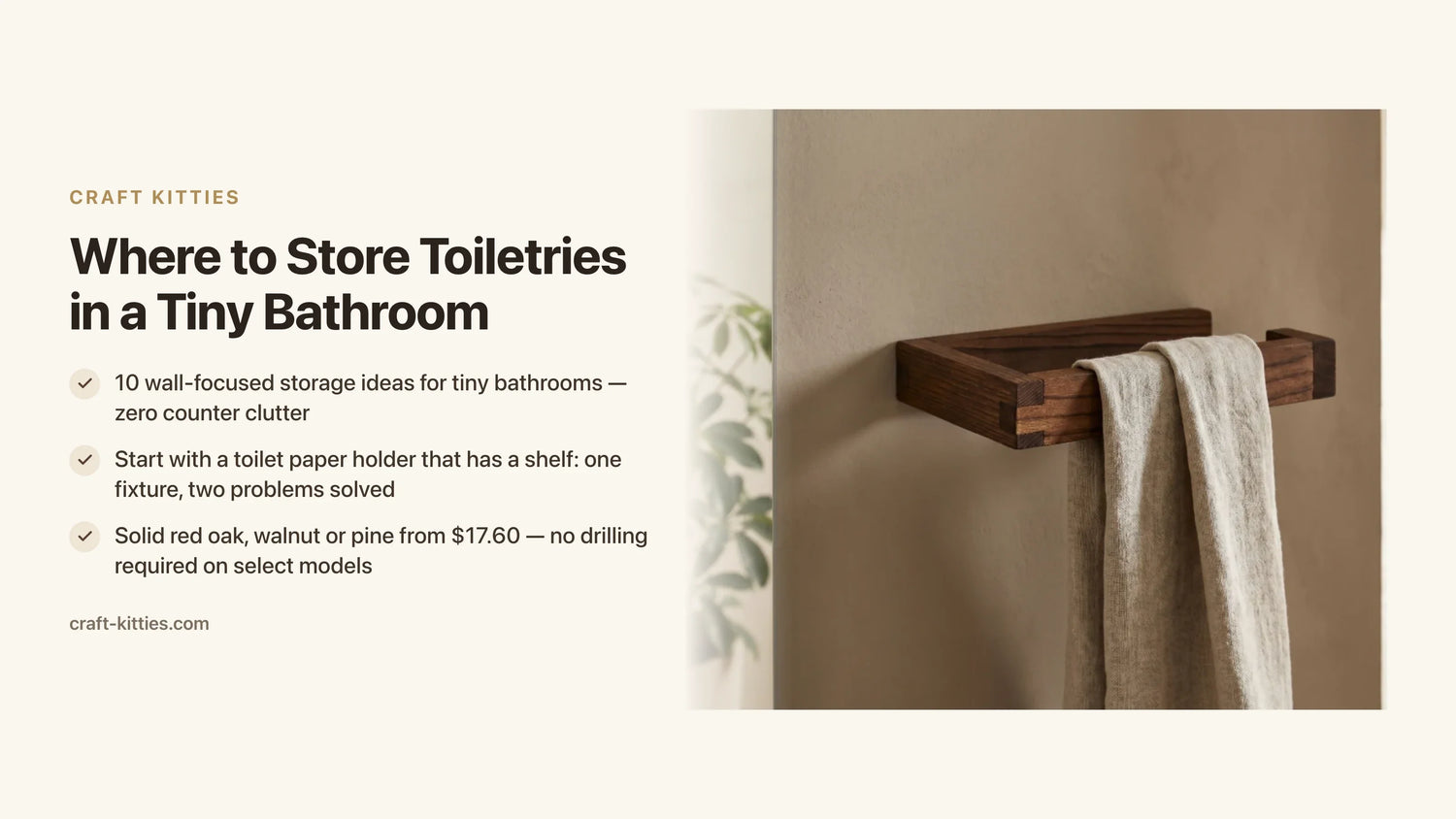 Where to Store Toiletries in a Tiny Bathroom: 10 Smart Solutions — Craft Kitties
