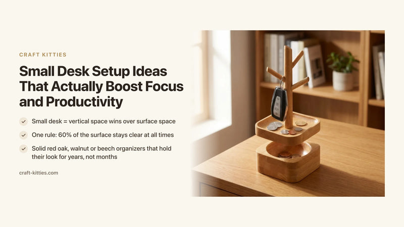 Small Desk Setup Ideas That Actually Boost Focus and Productivity — Craft Kitties