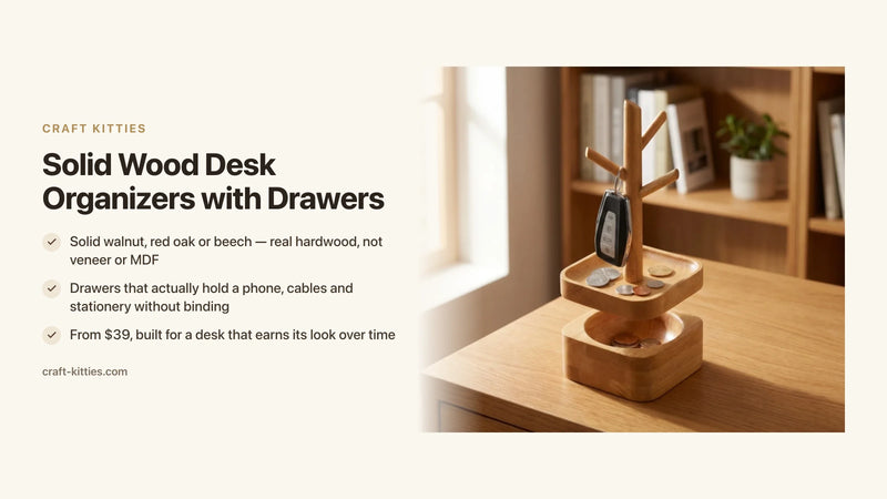 Solid Wood Desk Organizers with Drawers: Best Picks Reviewed — Craft Kitties