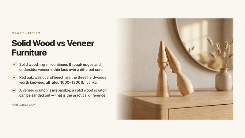Solid Wood vs Veneer Furniture: How to Tell Them Apart and Why It Matters — Craft Kitties