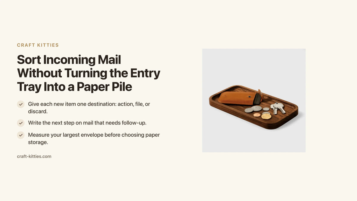 Sort Incoming Mail Without Turning the Entry Tray Into a Paper Pile — Craft Kitties