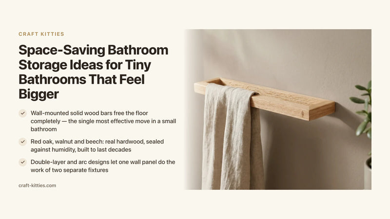 Space-Saving Bathroom Storage Ideas for Tiny Bathrooms That Feel Bigger — Craft Kitties