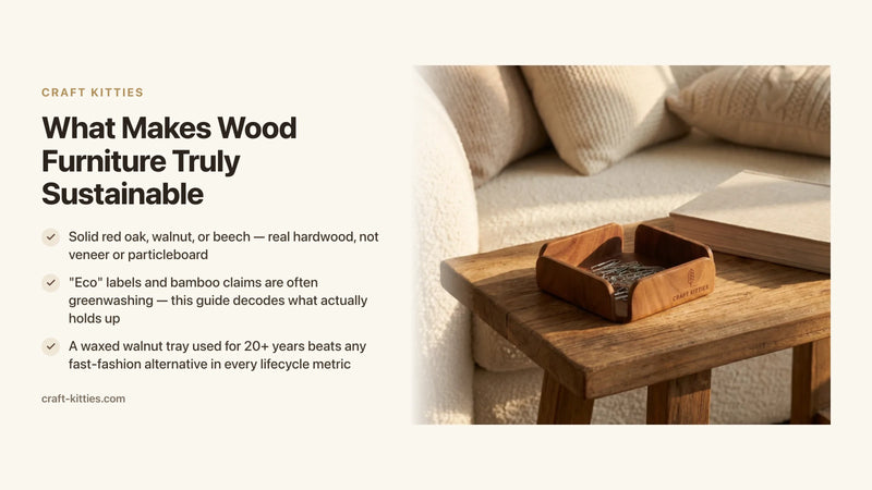What Makes Wood Furniture Truly Sustainable? A No-Greenwashing Guide — Craft Kitties