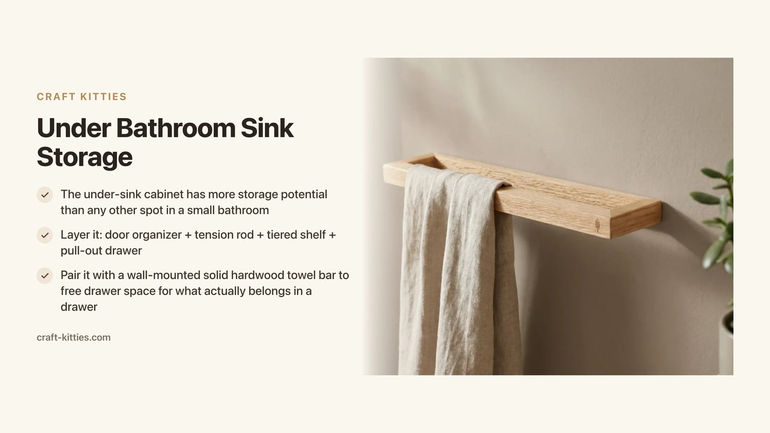 Under Bathroom Sink Storage: 12 Ideas to Reclaim Dead Space — Craft Kitties