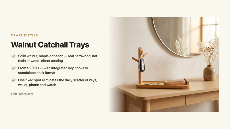Walnut Catchall Trays: Solid Wood Organizers Worth the Investment — Craft Kitties