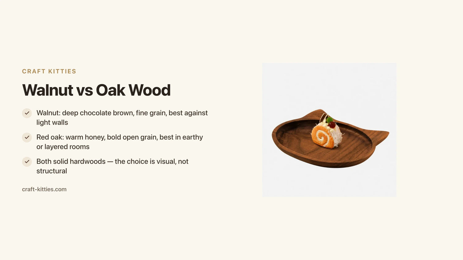 Walnut vs Oak Wood: How to Choose for Home Goods and Decor — Craft Kitties