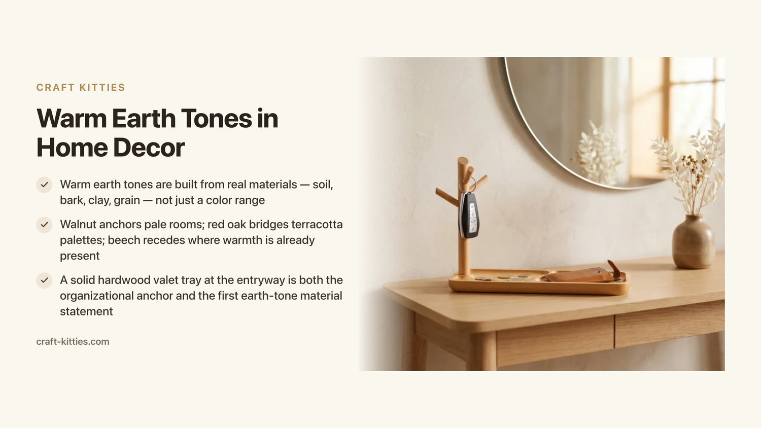 Warm Earth Tones in Home Decor: Color, Wood, and Texture Guide — Craft Kitties