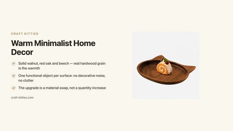 Warm Minimalist Home Decor: How to Add Warmth Without Adding Clutter — Craft Kitties