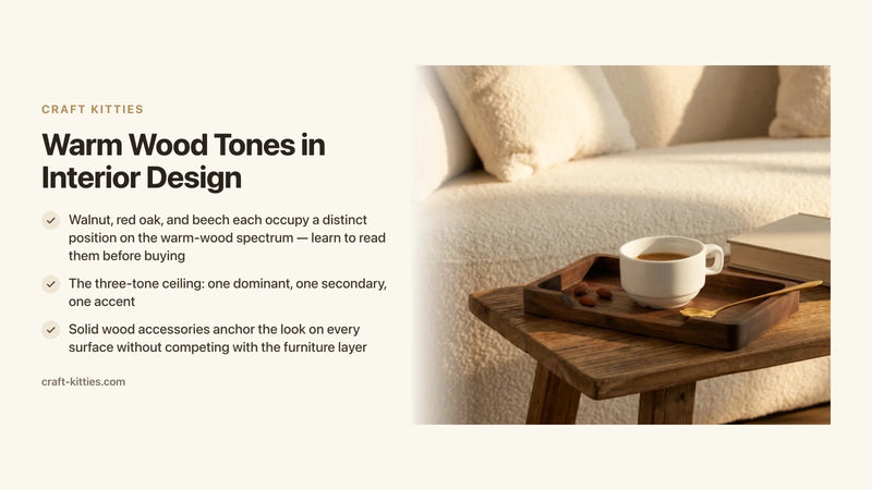 Warm Wood Tones in Interior Design: Choosing and Combining Them Right — Craft Kitties