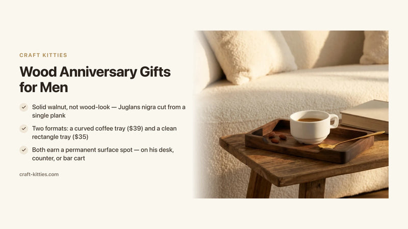 Wood Anniversary Gifts for Men: Beyond the Cliché, Into Something Real — Craft Kitties