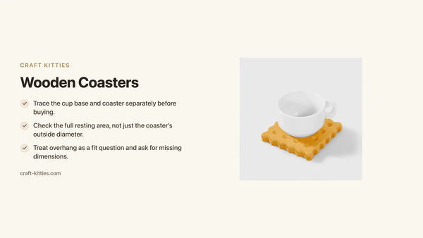 Wooden Coasters: Diameter, Base and Storage Fit — Craft Kitties