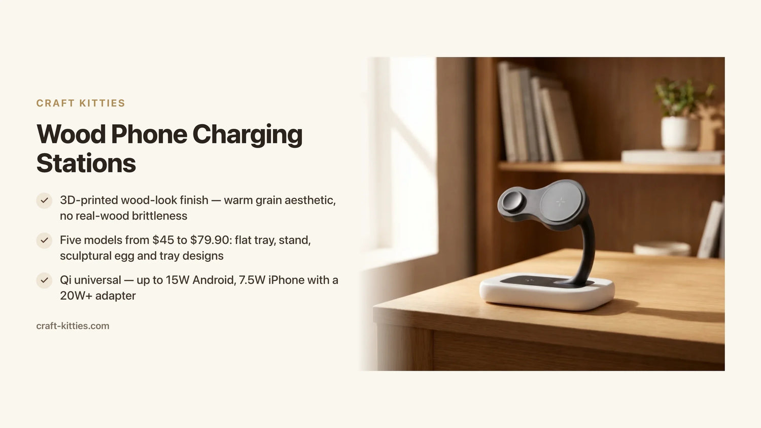 Wood Phone Charging Stations: Buyer's Guide for Clean Desk Setups — Craft Kitties