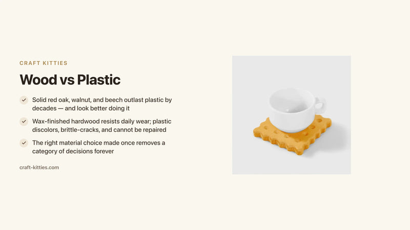 Wood vs Plastic: Why Material Choice Shapes Every Home Storage Decision — Craft Kitties