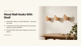 Wood Wall Hooks With Shelf: Double the Entryway Storage in One Piece