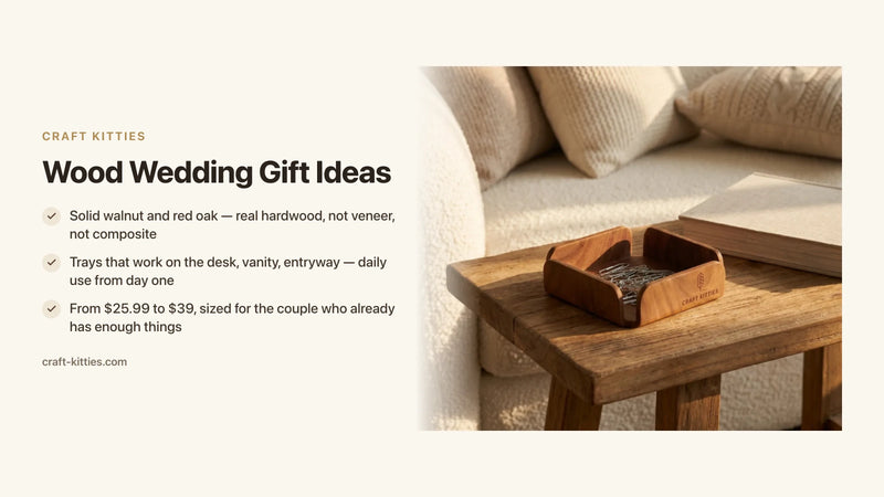 Wood Wedding Gift Ideas: Why Solid Wood Outlasts Every Trend — Craft Kitties