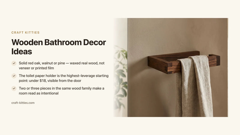 Wooden Bathroom Decor Ideas: How Solid Wood Transforms Your Space — Craft Kitties