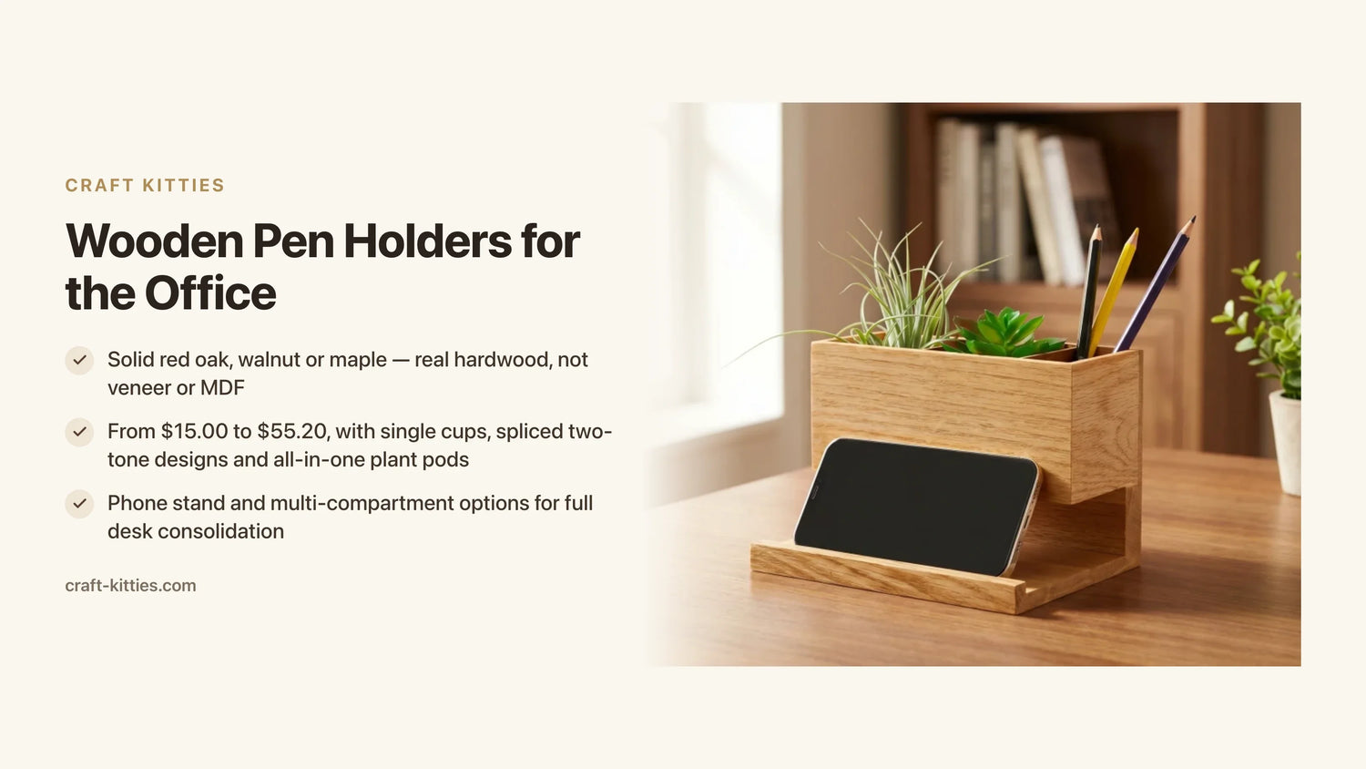 Wooden Pen Holders for the Office: What to Look For in 2025 — Craft Kitties