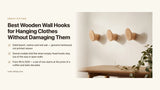 Best Wooden Wall Hooks for Hanging Clothes Without Damaging Them