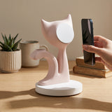 Kitten Wood-Look Wireless Charger Stand