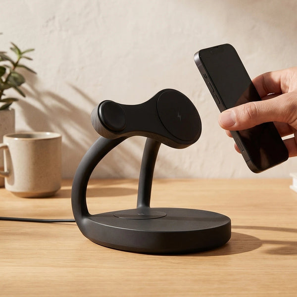 Echo Wood-Look Wireless Charger Stand