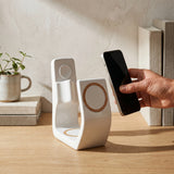 Line Wood-Look Wireless Charger Stand