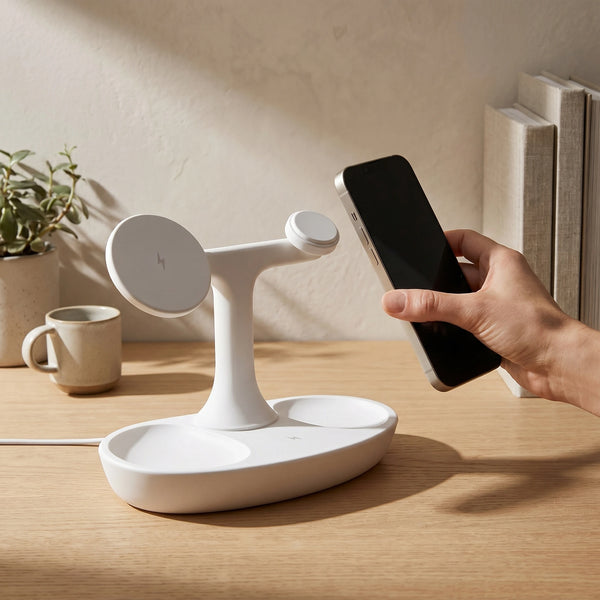 Perch Wood-Look Wireless Charger Stand