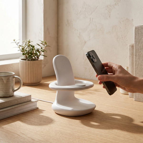 Embrace — Wood-Look Wireless Charger Stand