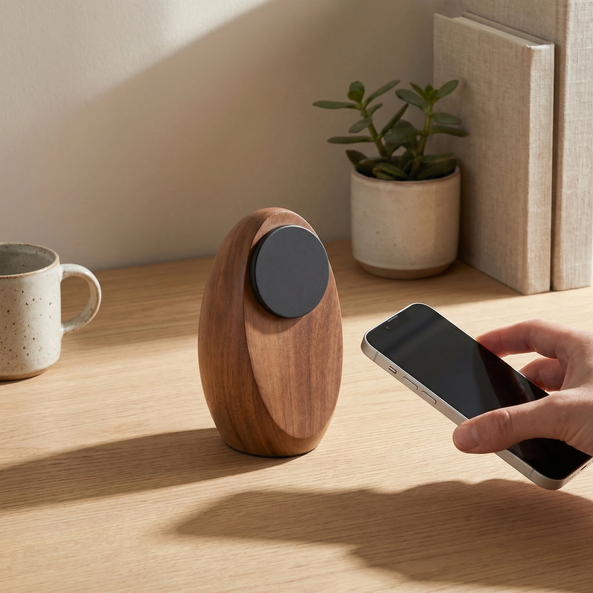 Egg Wireless Charger — Minimalist Desk Charger