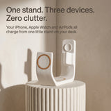 Line Wood-Look Wireless Charger Stand
