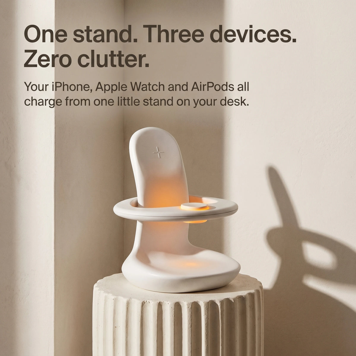 Embrace — Wood-Look Wireless Charger Stand