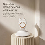 Spade Wood-Look Wireless Charger Stand