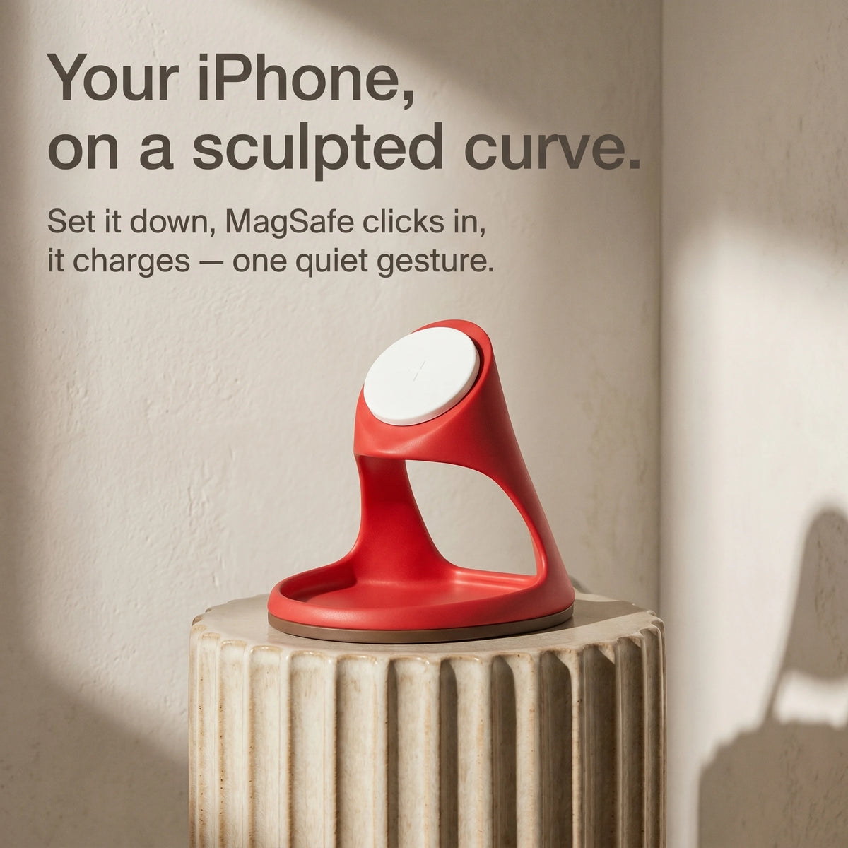 Red Vessel — Wood-Look Wireless Charger