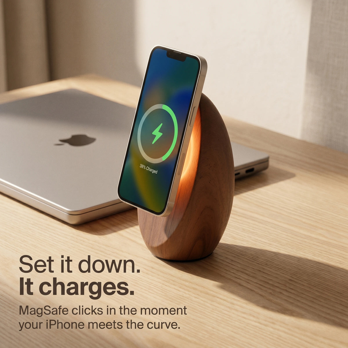 Egg Wireless Charger — Minimalist Desk Charger