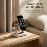 Arcade Wood-Look Wireless Charger Stand