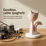 Kitten Wood-Look Wireless Charger Stand