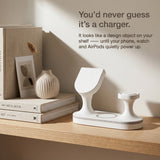 Echo Wood-Look Wireless Charger Tripod Stand