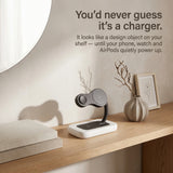Arcade Wood-Look Wireless Charger Stand