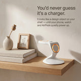Spade Wood-Look Wireless Charger Stand