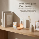 Line Wood-Look Wireless Charger Stand