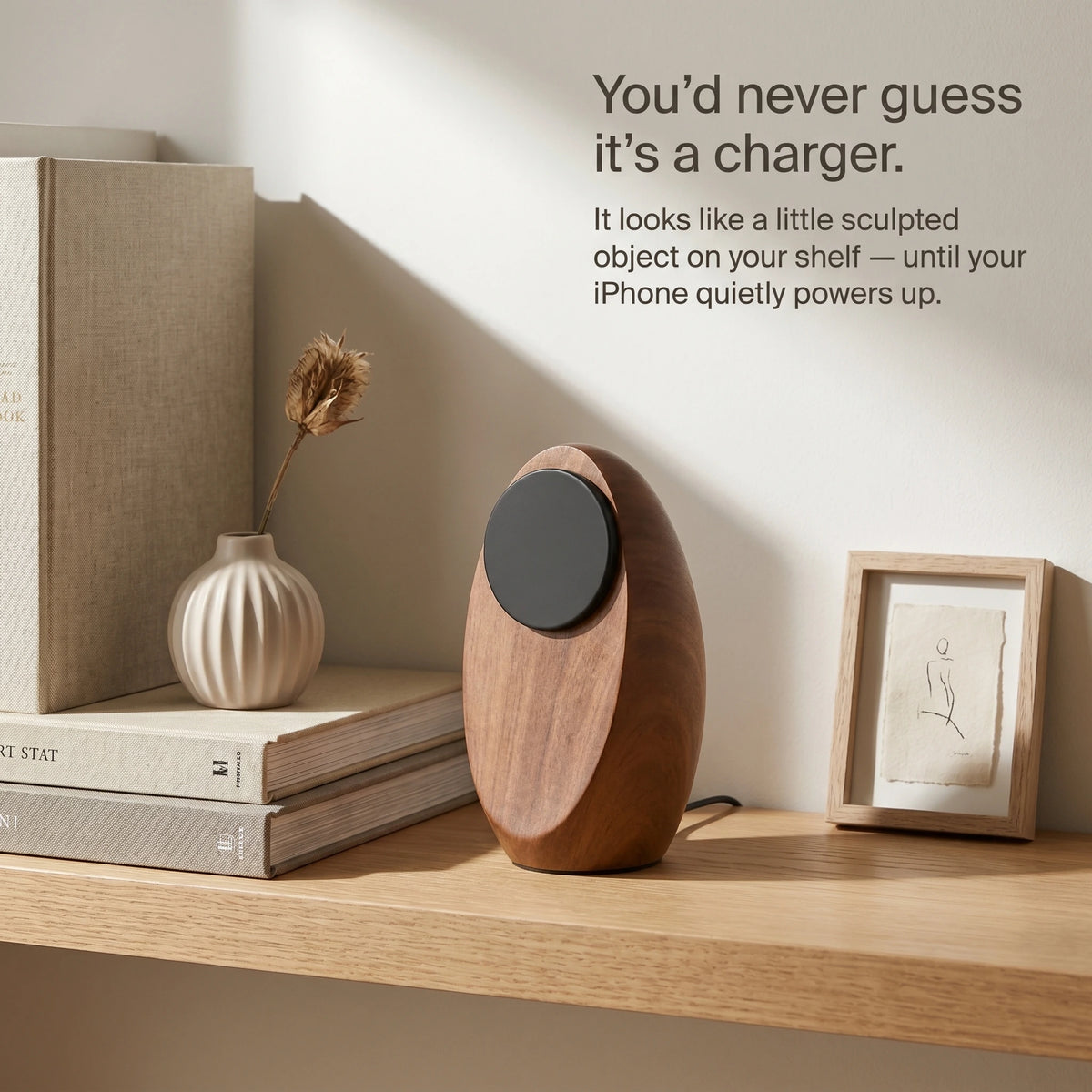 Egg Wireless Charger — Minimalist Desk Charger