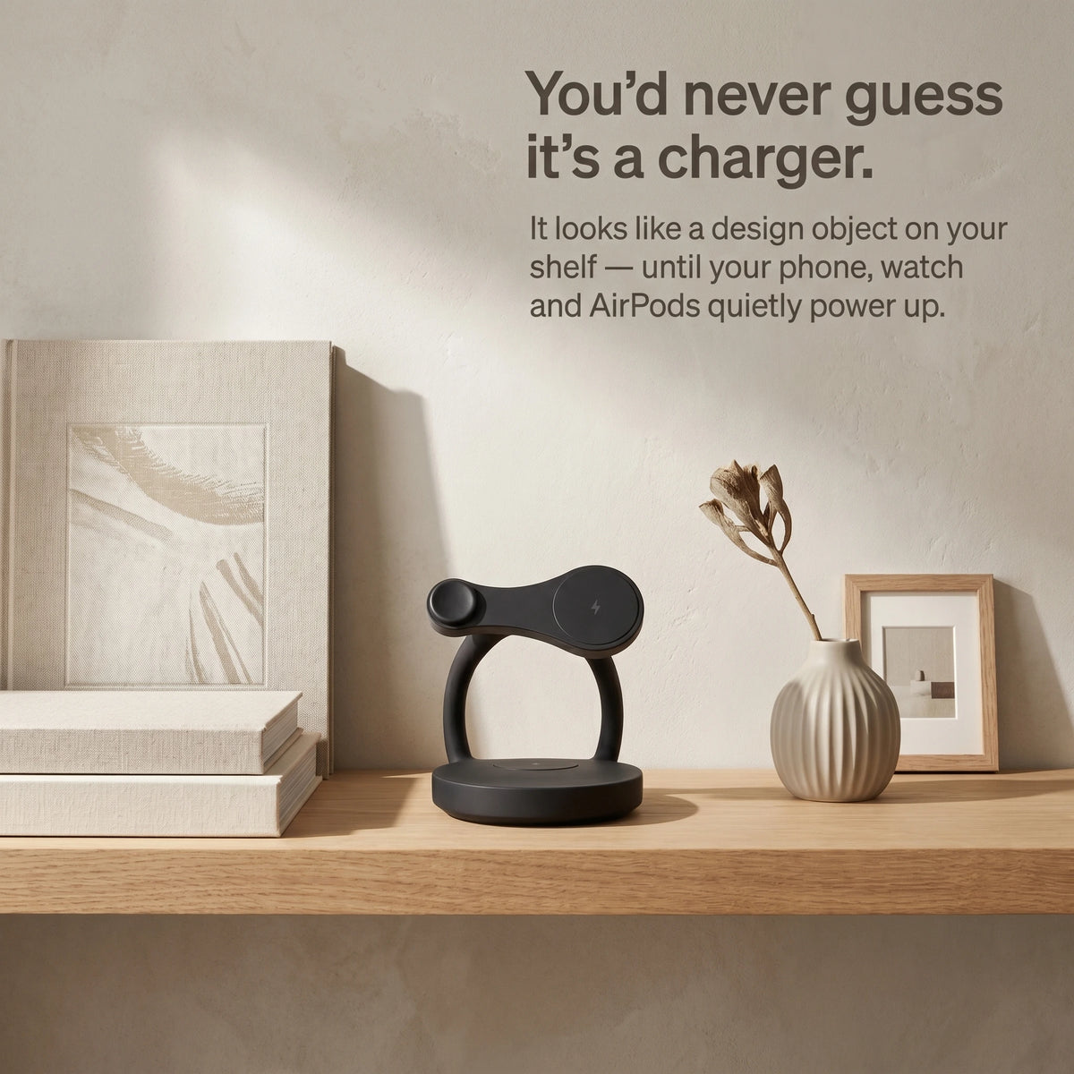Echo Wood-Look Wireless Charger Stand