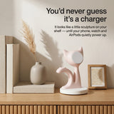 Kitten Wood-Look Wireless Charger Stand