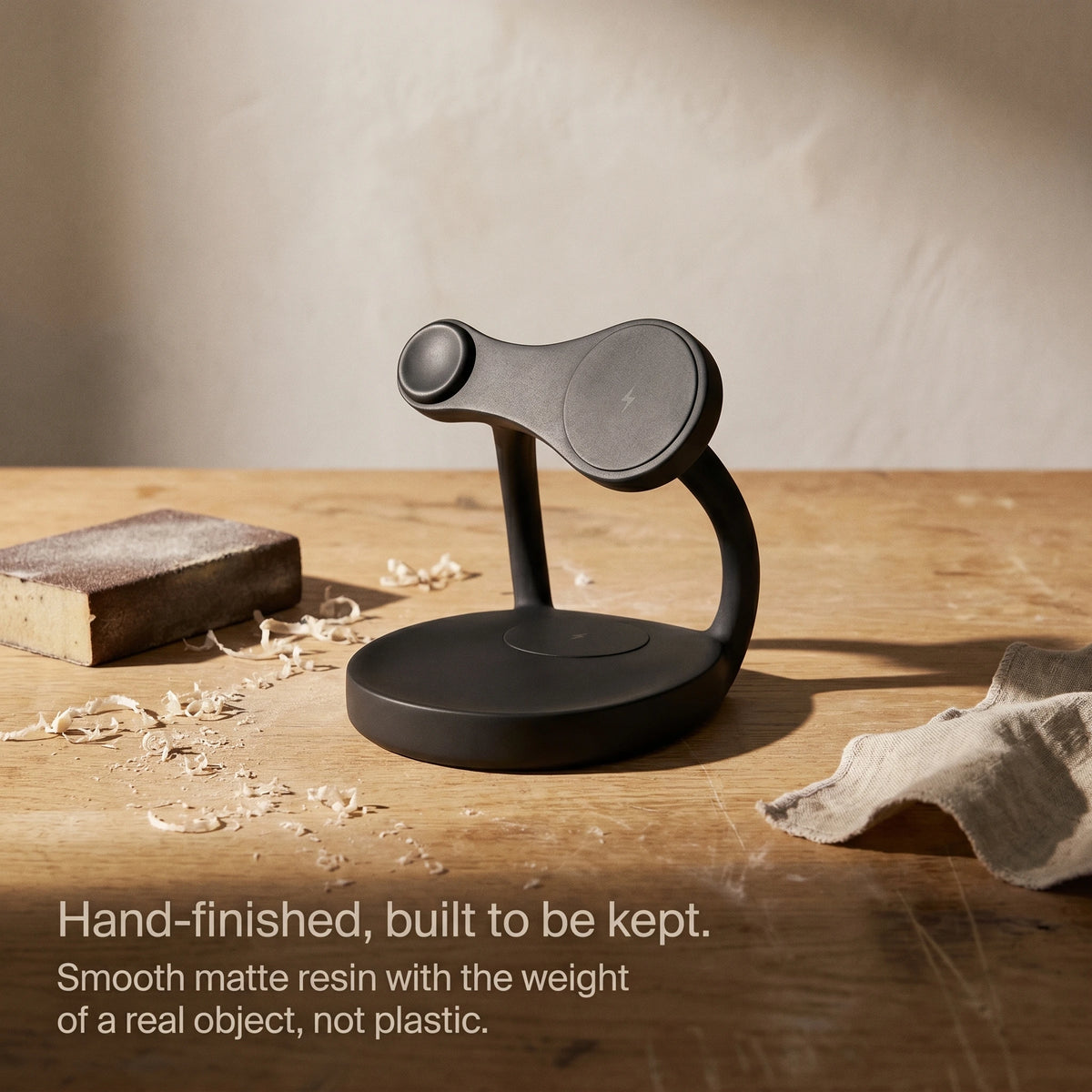 Echo Wood-Look Wireless Charger Stand