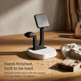 The Square — Wood-Look Wireless Charger Stand 30W